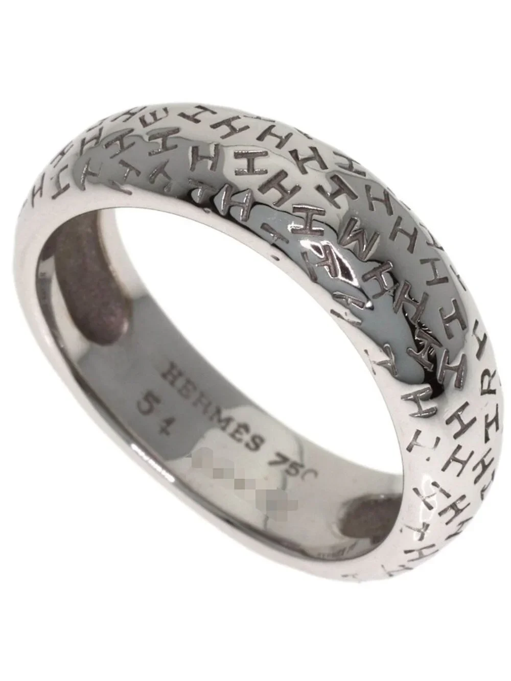 Hermes Toube 54 Ring 18k White Gold